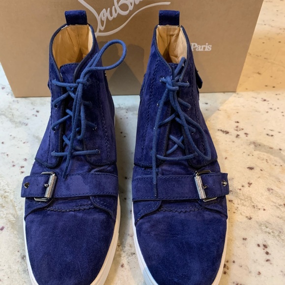 Christian Louboutin Nono Strap flat veau velours - Picture 2 of 8